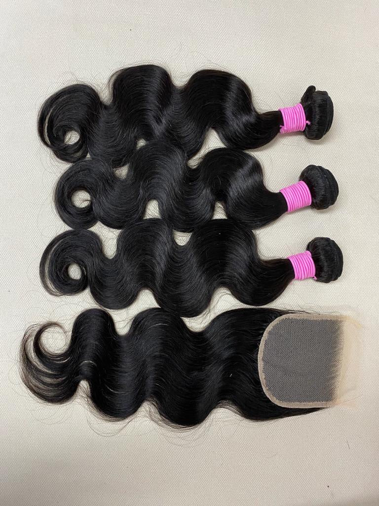Virgin Body Wave/Straight Bundles (colour #1B)