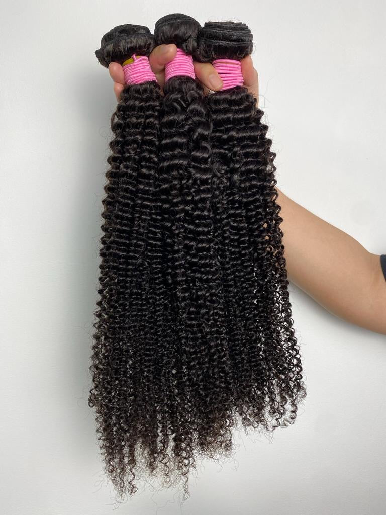 Virgin Kinky Curl/Straight Bundles (colour #1B)