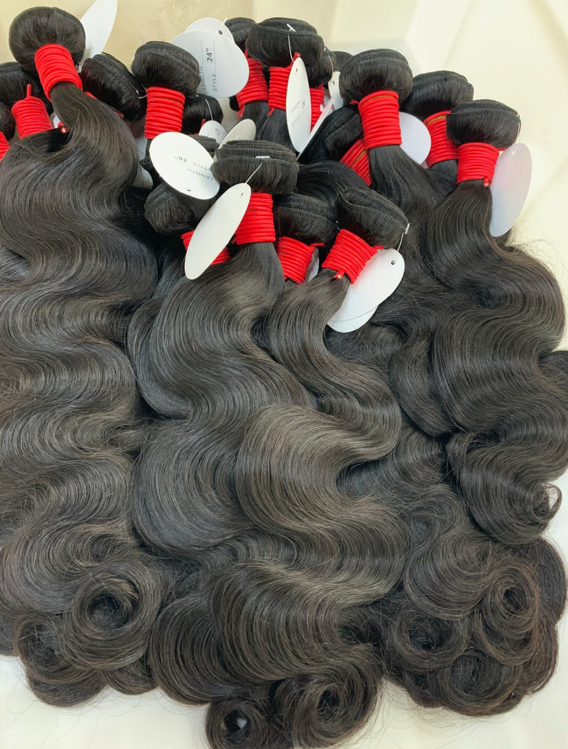 High End Virgin Body Wave/Straight Bundles (colour #1B)