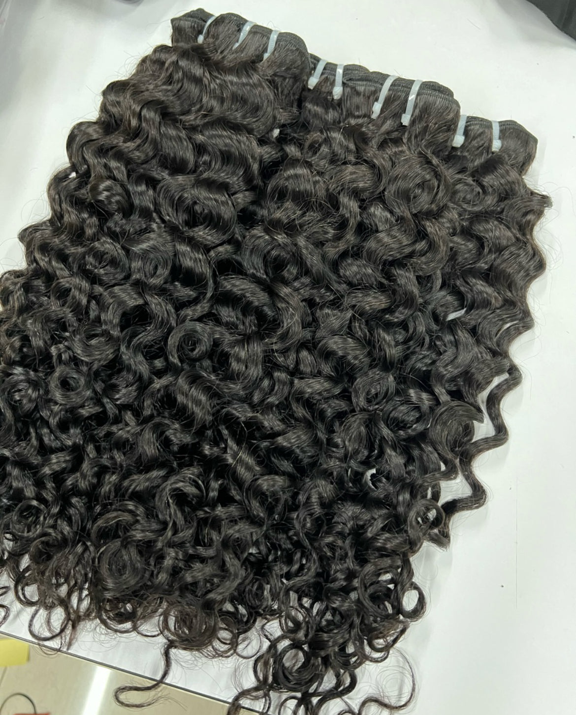 High End Virgin French/Italian Curl Bundles (colour #1B)