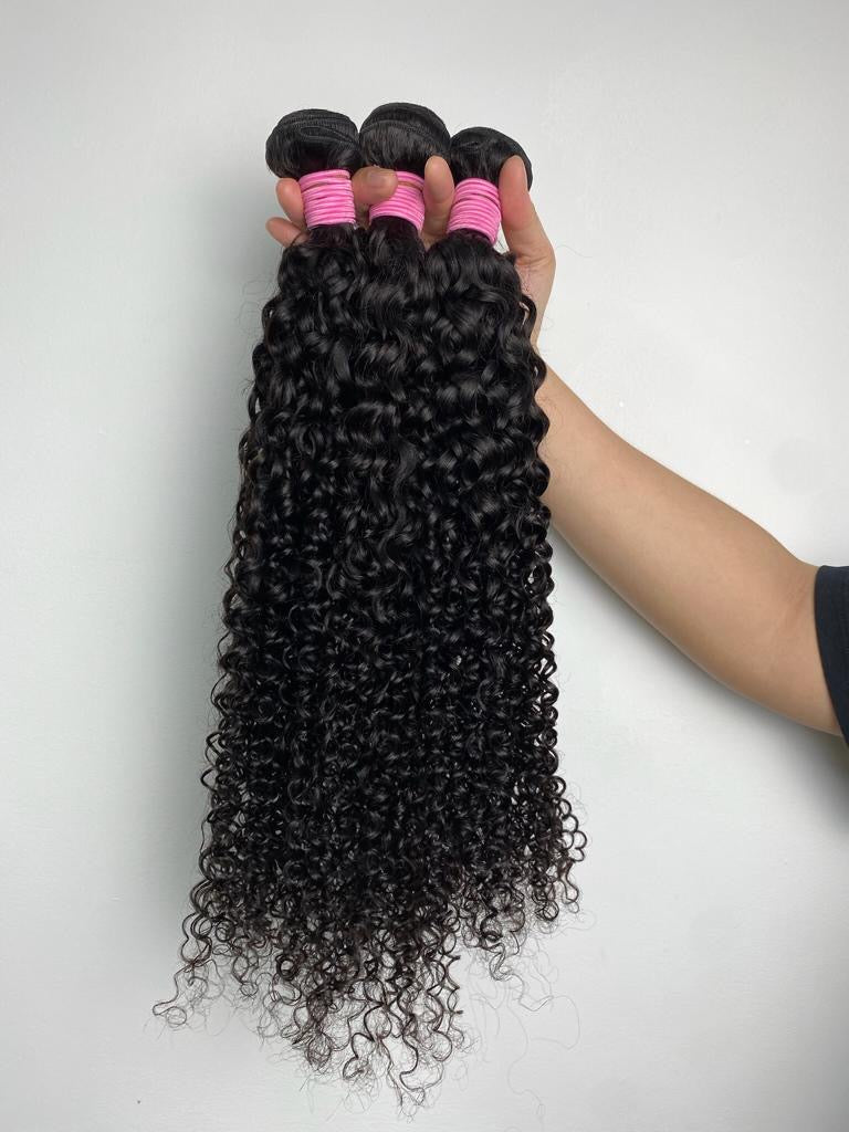 Virgin French/Italian Curl Bundles (colour #1B)