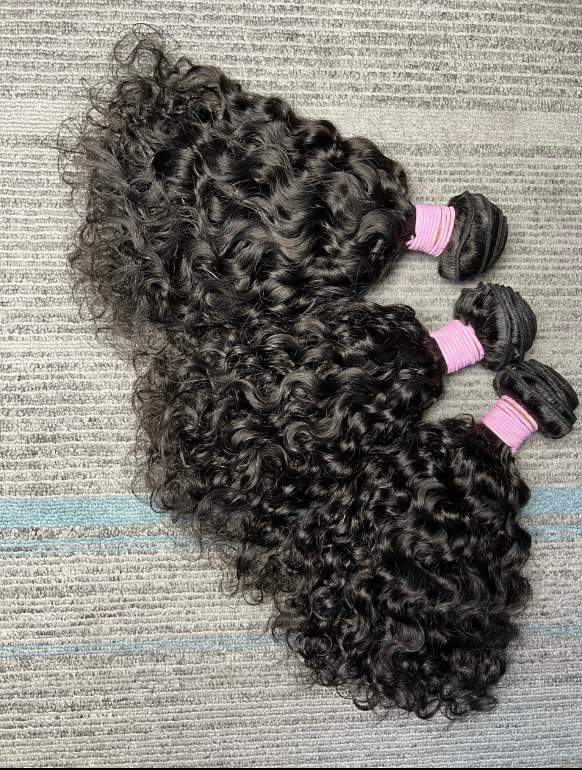 Virgin French/Italian Curl Bundles (colour #1B)