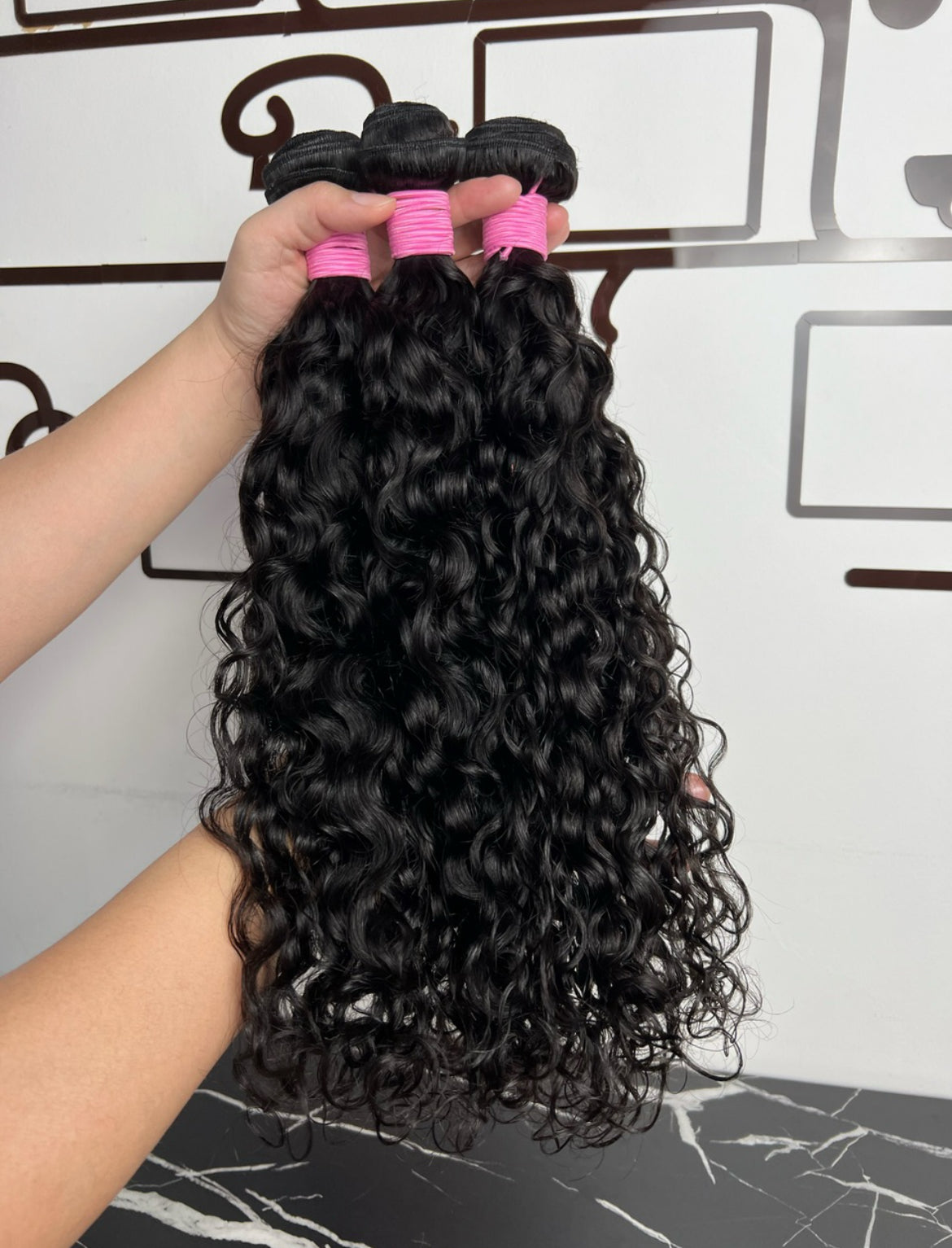 Virgin French/Italian Curl Bundles (colour #1B)